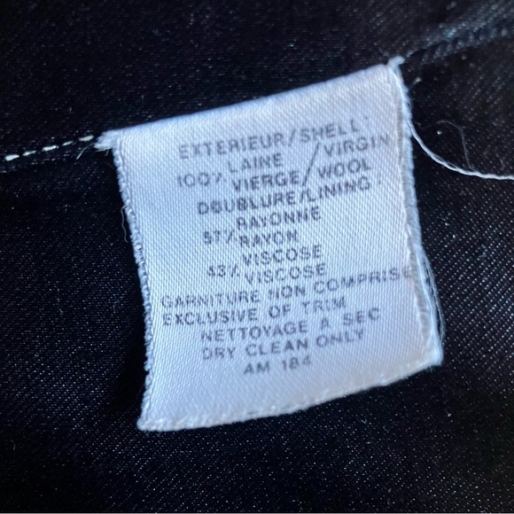 STUNNING Vintage Royal Blue Pure Virgin Wool Long Line Coat with shoulder pads - Picture 8 of 9